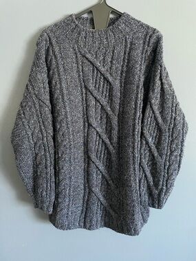 L.L. Bean Handknit Vintage Fisherman Nordic Sweater